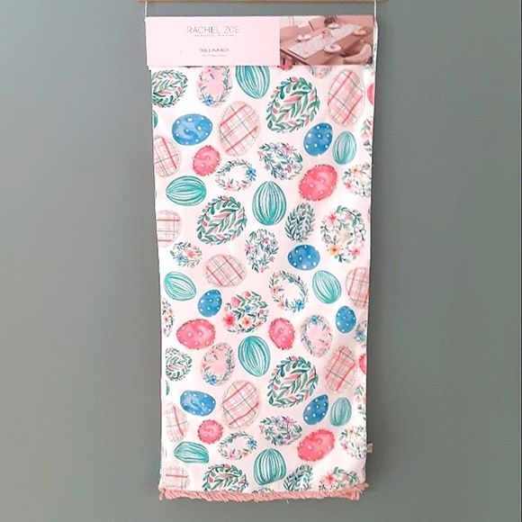 Rachel Zoe Other - Rachel Zoe Beaded Easter Eggs Table Runner Centerpiece New
